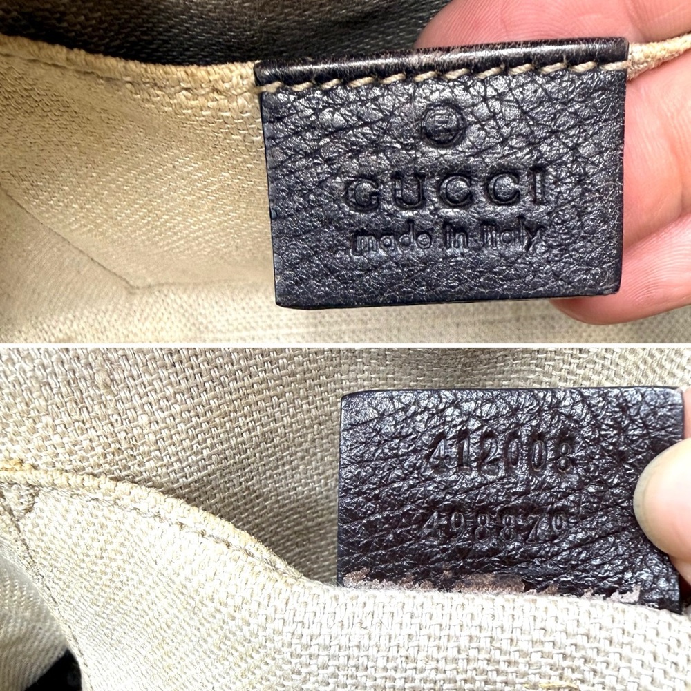 Authentic Gucci GG Supreme Monogram Web Webby Bee Shoulder Crossbody bag - Picture 14 of 16